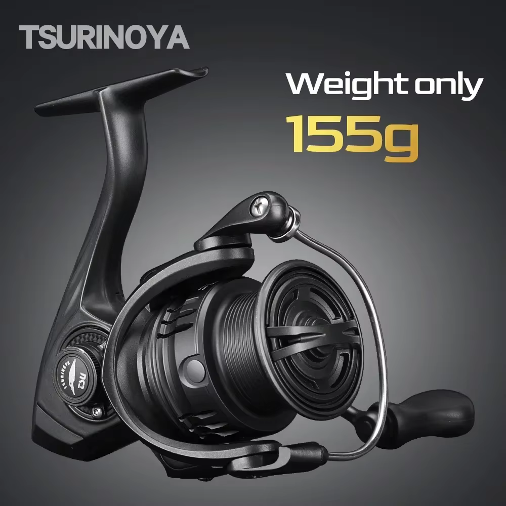 TSURINOYA 155g Ultra Light Spinning Fishing Reel FRERE C2000S 2500S 3000M Carbon Compact Body Shallow Spool Casting Versatile
