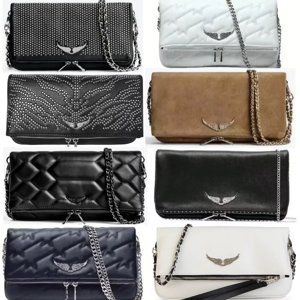 Zadig&Voltaire Luxury Brand Classic Women Shoulder Bag Fashion Crossbody Bag PU Material Handbag Crossbody Bags
