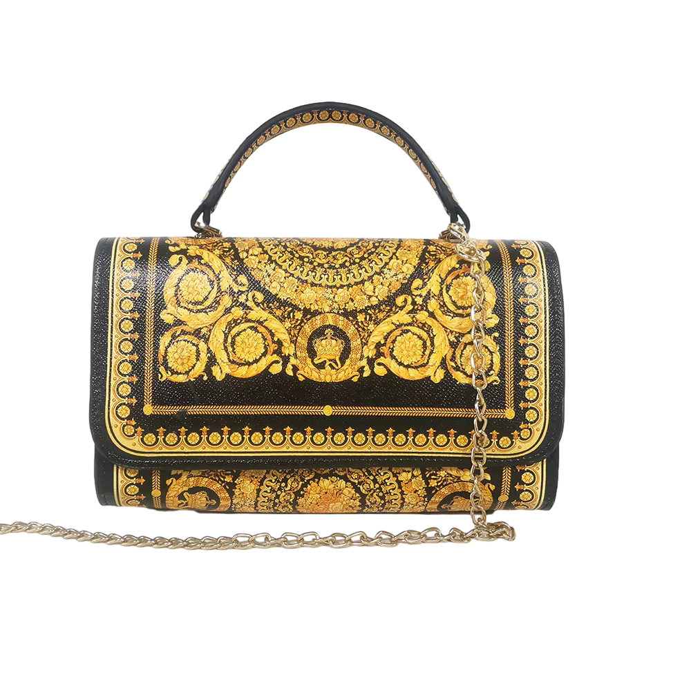 Handbag Party Bag All-match Messenger Bag Square Handbag Messenger Bag Flower Chain Mini Handbag Leopard Print Lion Tiger Party