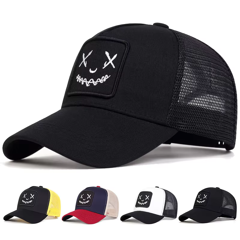 1piece Unisex XX Embroidery Lovely Baseball Net Hat Outdoor Adjustable Sunscreen Leisure Hat Spring Summer Travel Beach Vacation