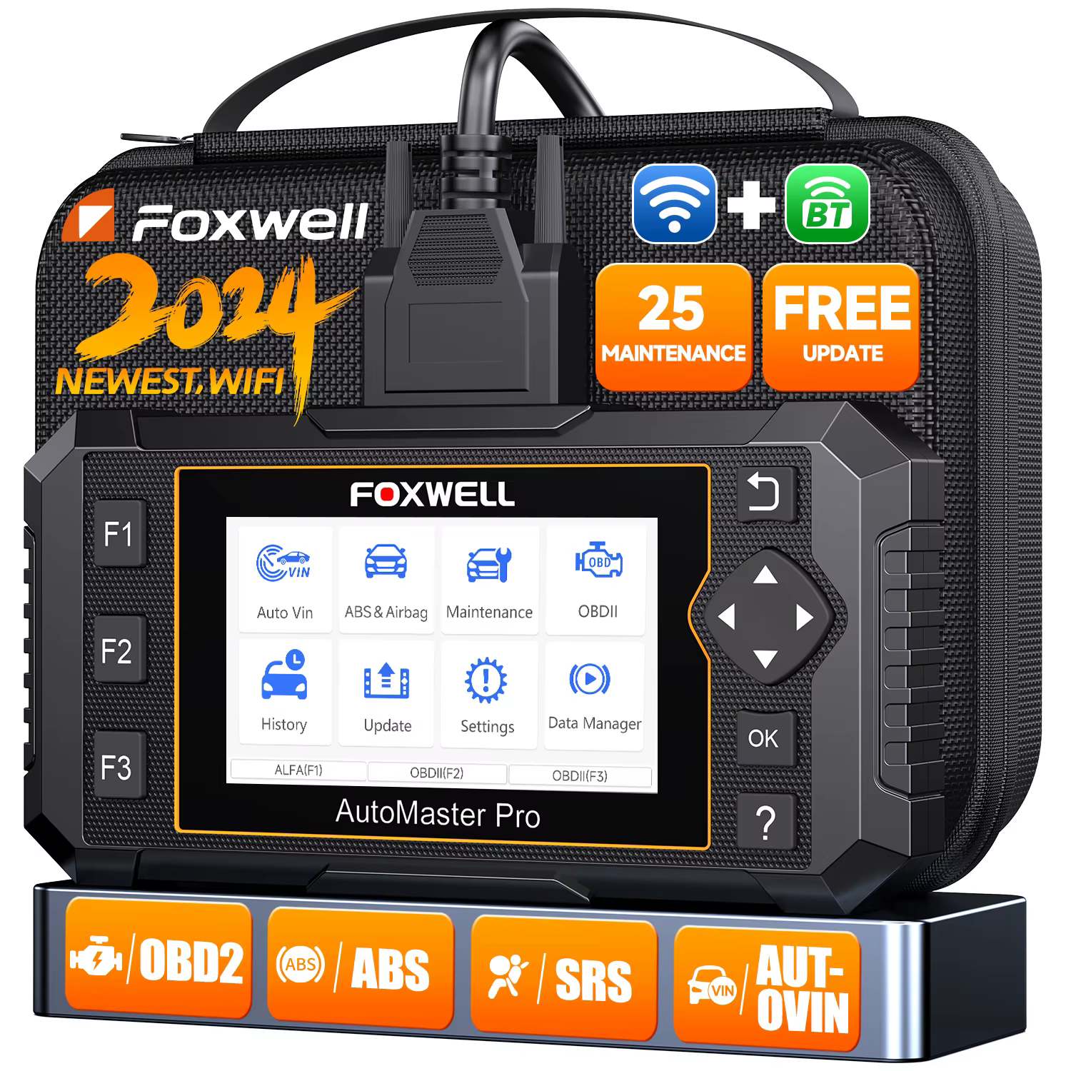 FOXWELL NT650 Pro OBD2 Automotive Scanner SAS A/F OIL EPB BRT TPS 26+ Reset Bidirectional Auto Car Diagnostic Tool Wifi Update