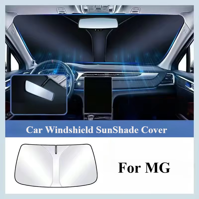 Car Windshield Sunshades Cover For MG MG4 ZS EV MG6 EZS HS EHS Car Summer Sun Anti UV Protection Front Window Sun Shade