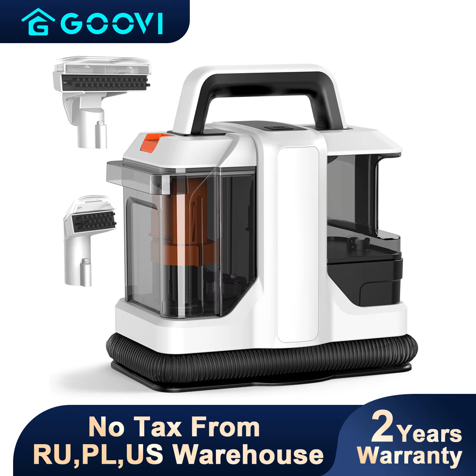 GOOVI Spot Cleaner 750/450W 11/15KPa Handheld Carpet Cleaner for Sofa Curtain Spray Suction Integrated Machine Clean Machine