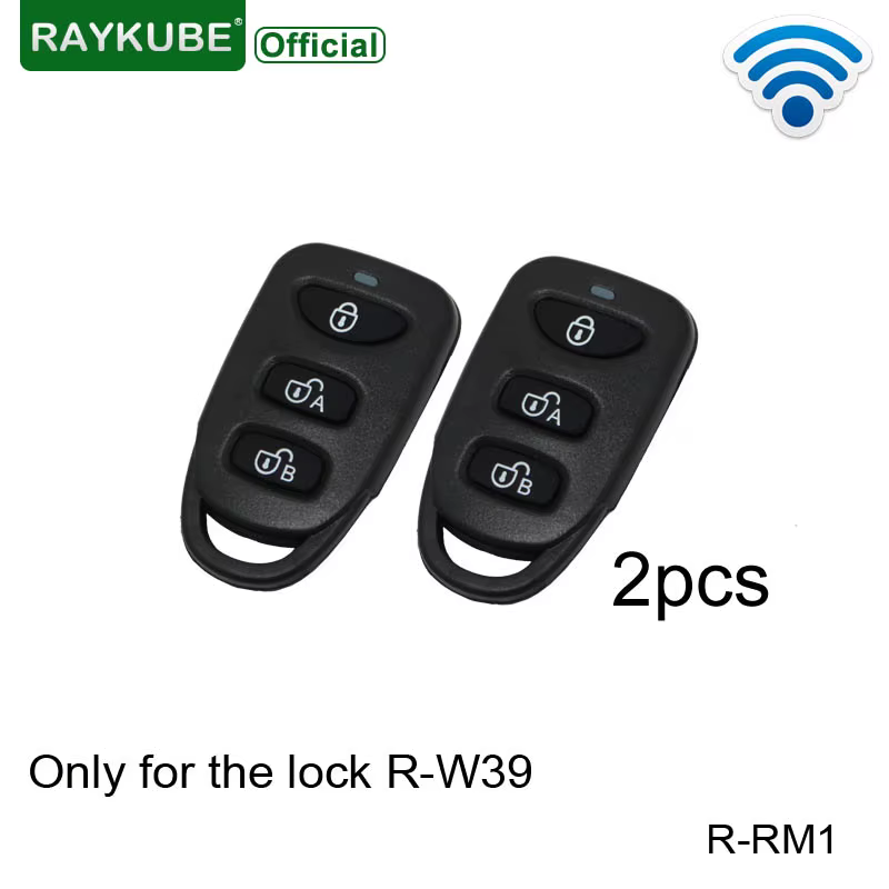 RAYKUBE R-RM1 2pcs Wireless Remote Control Keys Work With Our Electric Lock R-W39