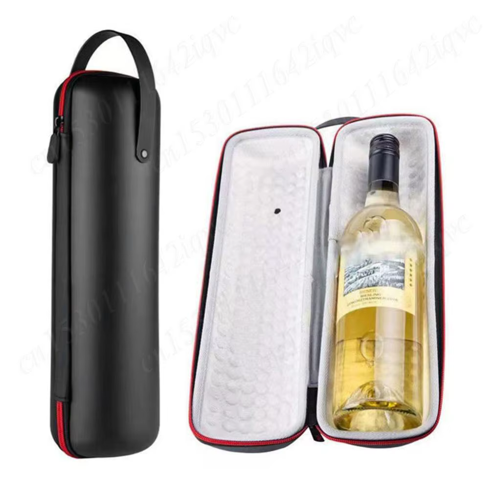 EVA Portable Wine Bag Cooler Ice Bags Beer Cooling Bags Shockproof Single Red Wine Gift Box Waterproof Storage Wine Box Tote Bag
