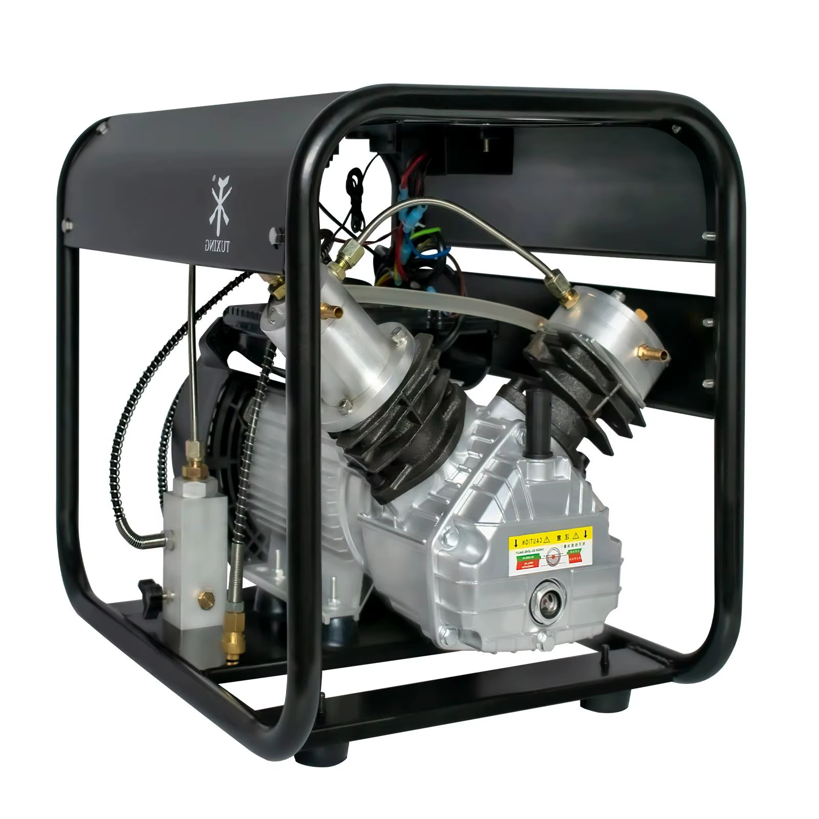 TUXING TXED012 300Bar PCP Air Compressor with Set Pressure  4500Psi High Pressure Compressor for PCP Fill Scuba Diving Air Rifle