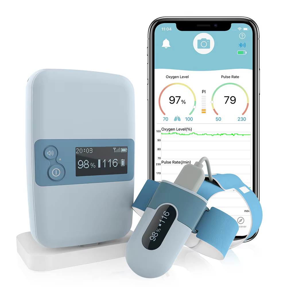 Wearable Baby Oxygen Monitor S2 Wireless Pulse Oximeter Children Kids Pulsioximetro Pediatric Oximetro De Dedo