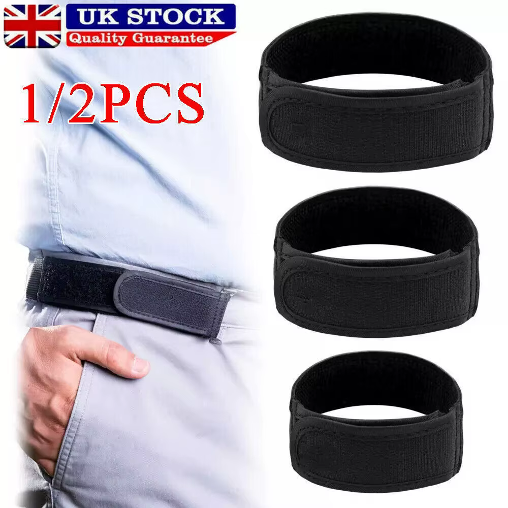 2X No Elastic Fits 1 Inch Belt Loops Buckle Free Waist Belts UK