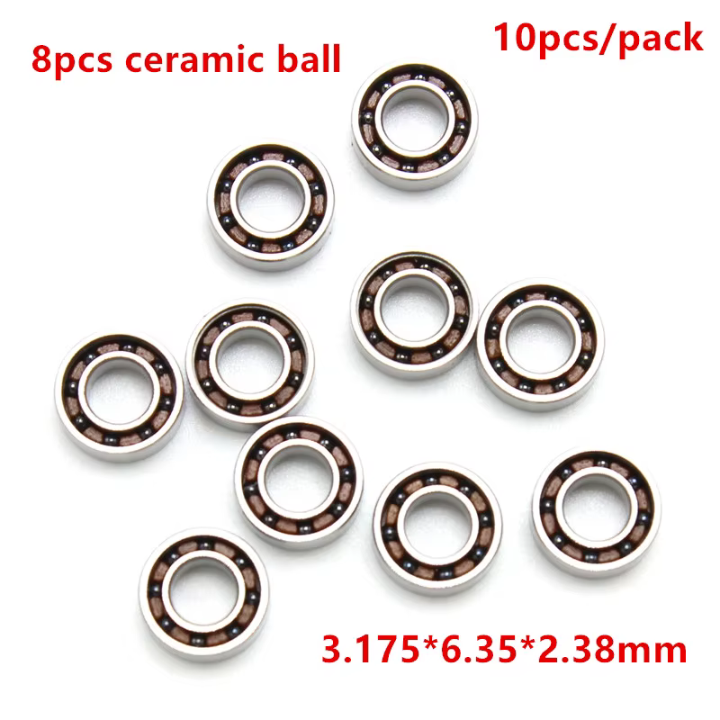 10Pcs High Speed Dental Handpiece Bearing 2.38mm Dentistry Lab Air Turbine Torque Motor Device Ceramic Balls Bearing