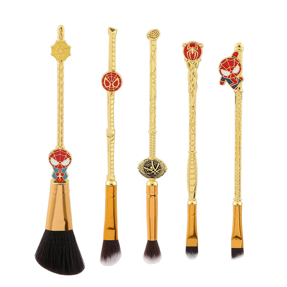 Marvel the Avengers Spiderman Doctor Strange Makeup Brush Sets Cosmetics Beauty Tools For Girls Cosplay Gift With Bag