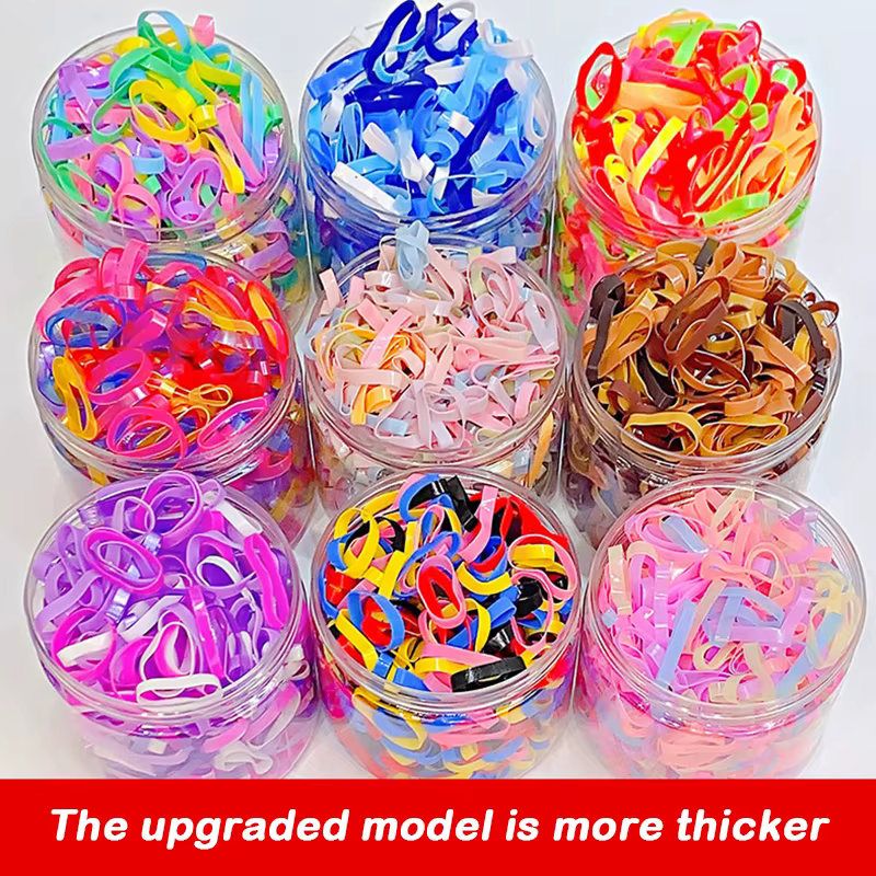 500PCS Upgraded Thickened Elastic Hair Bands For Women Girls Durable Hair Tie Not Easy To Break Rubber Bands Hair Accessories