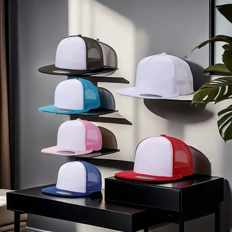 Six baseball caps, do-it-yourself hats for men and women