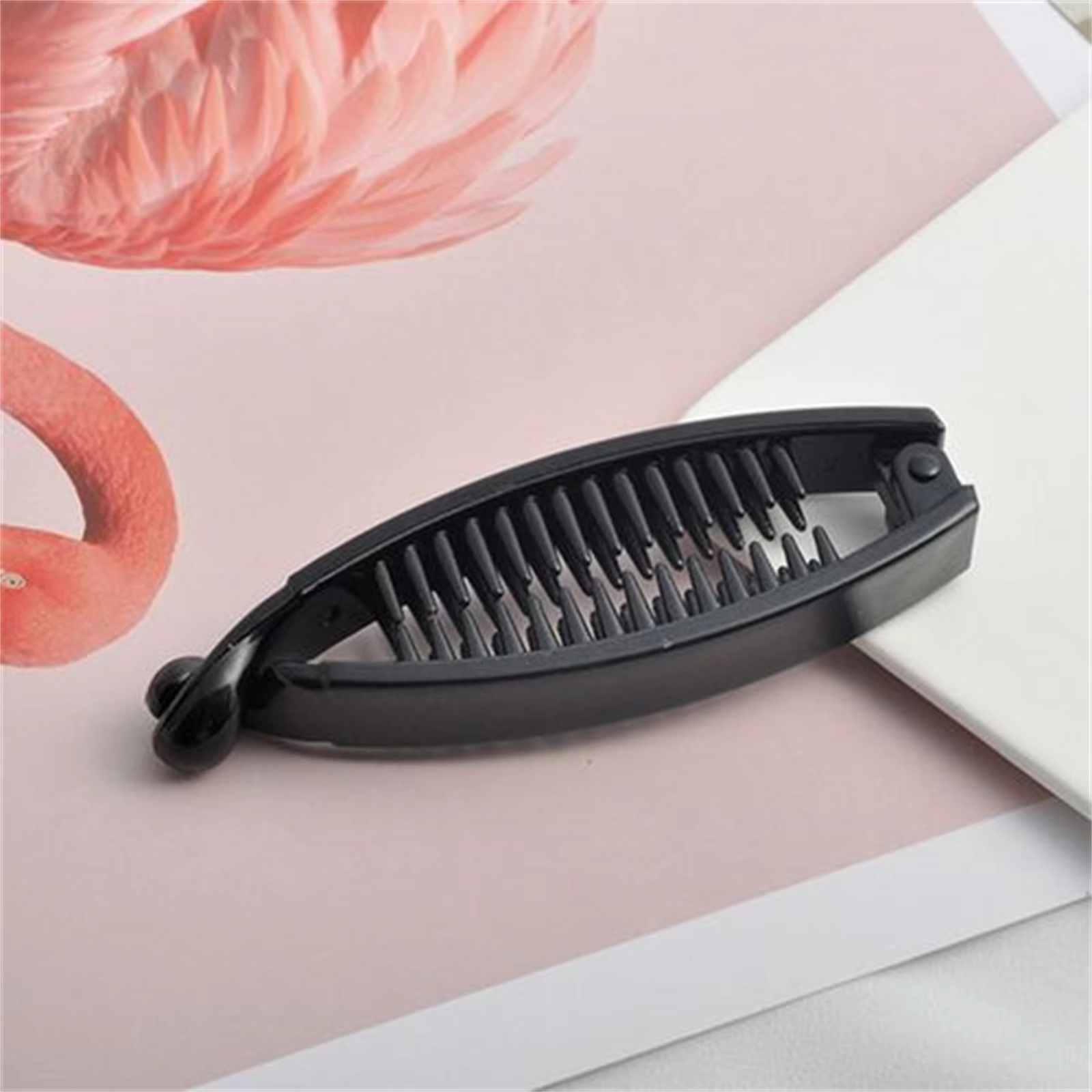 Women Banana Hair Clips Ponytail Clip Black Hair Claw Hairpins Barrettes Clamp Pony Tail Holder Headwear Hair Accessories