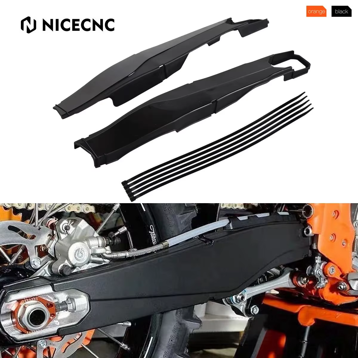 For 2012-2023 KTM EXC XC-W 300 250 200 150 EXC-F XCF-W 500 450 350 NICECNC Motorcycle Swingarm Protector Swing Arm Guard Cover