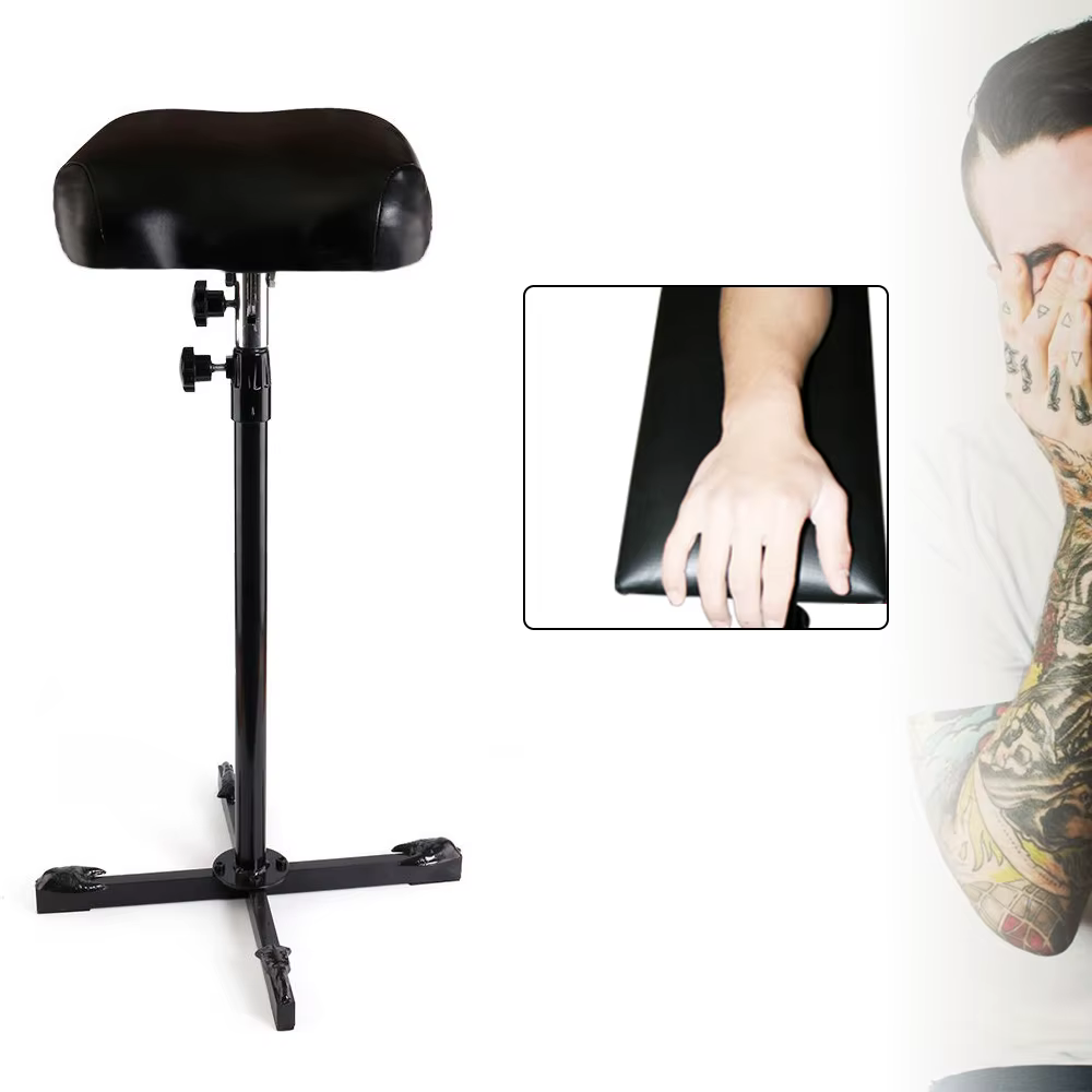 Cross Tattoo Armrest Height Adjustable 75-95cm Tattoo Quadruple Armrest Footrest Studio Armrest Bracket Used For Tattoo