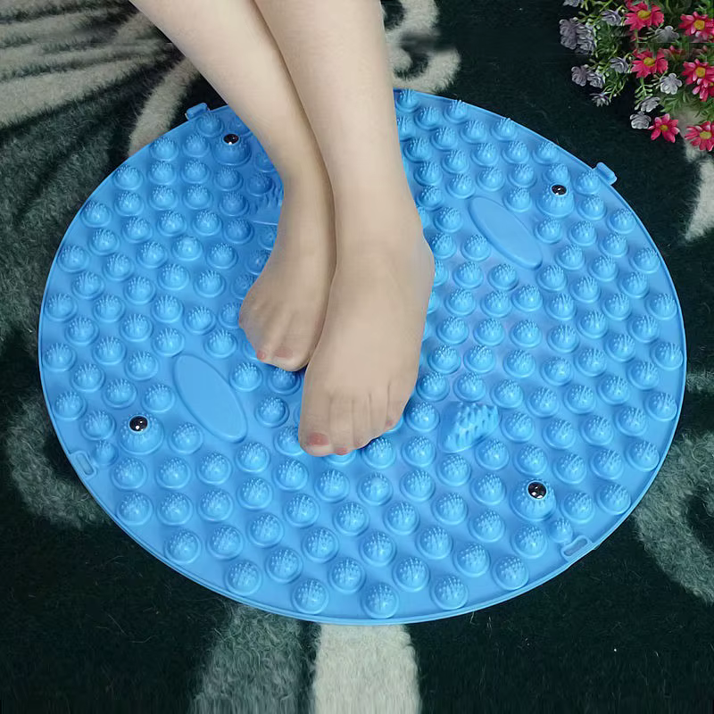 2024 New Finger Pressure Board Foot Massage Pad Foot Step Through The Meridian Jogging Massage Pad Fitness Pedal