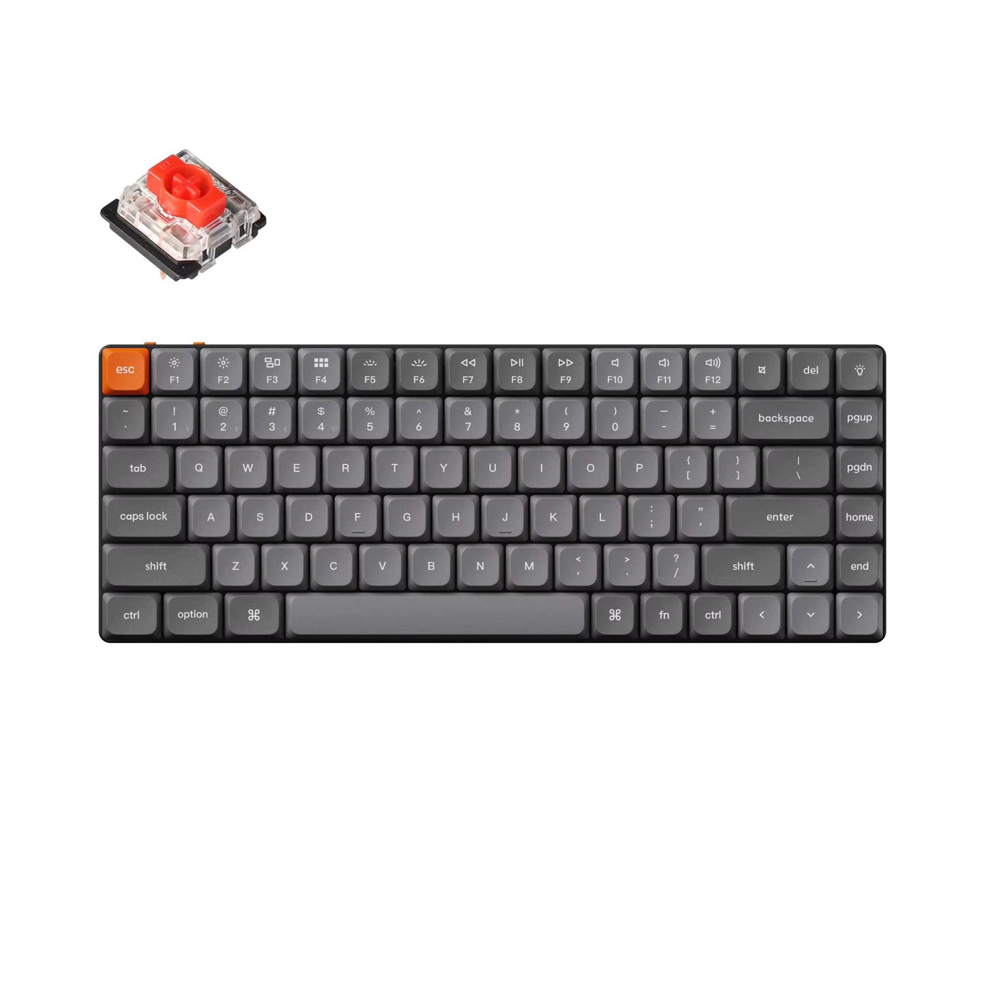 Keychron K3 Max QMK/VIA Wireless Custom Mechanical Keyboard RGB Backlight Low Profile Gateron Switch Double-Shot PBT Keycap