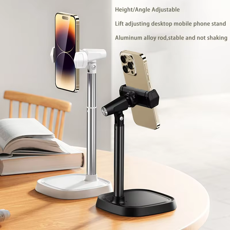 Aluminum alloy mobile phone stand desk stand, height angle adjustable, universal mobile phone stand, iPhone 15