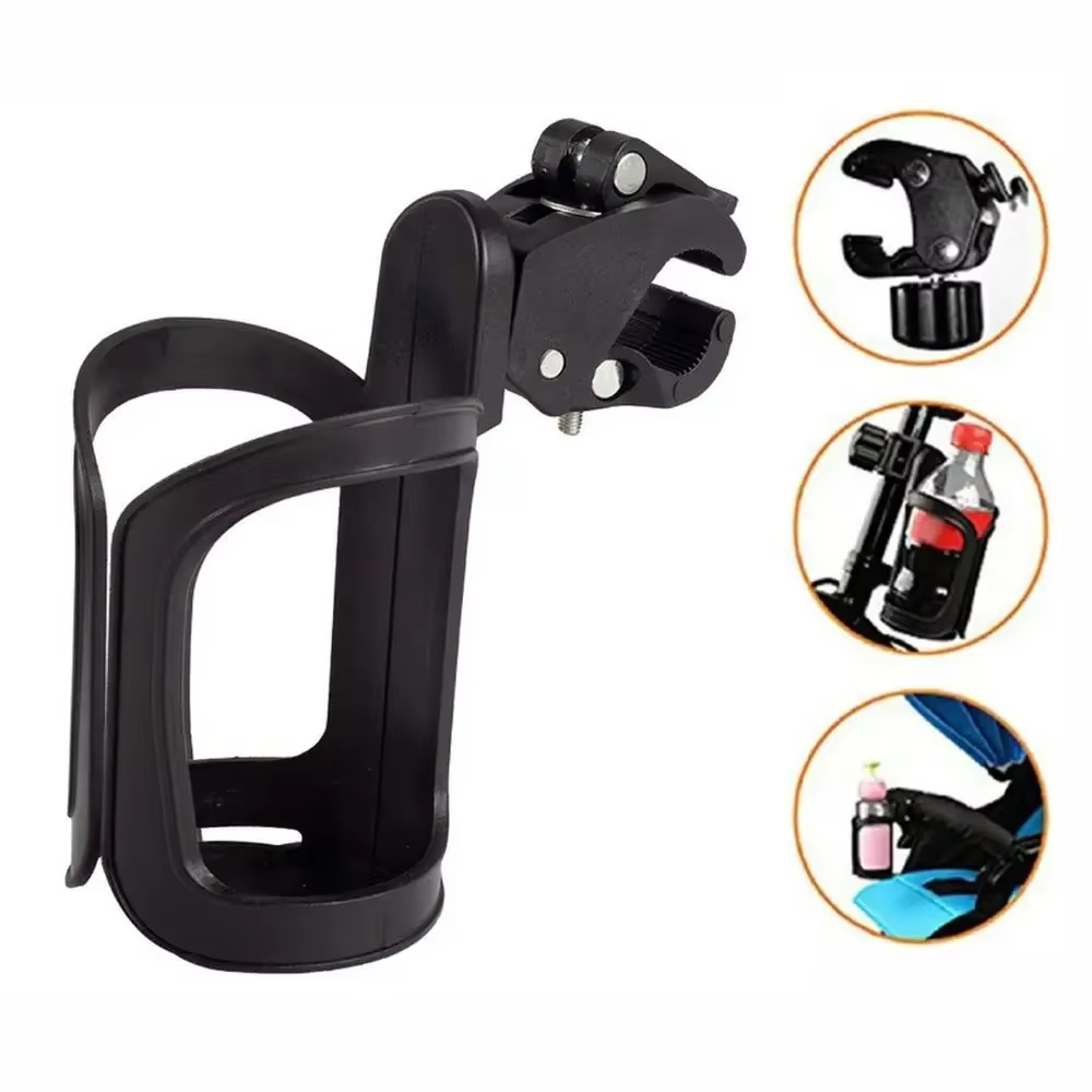 Adjustable baby baby chair water Cup bracket, Bicycle bicycle bike bottle stand, 360 degree rotating bottle rack, baby chair accessories