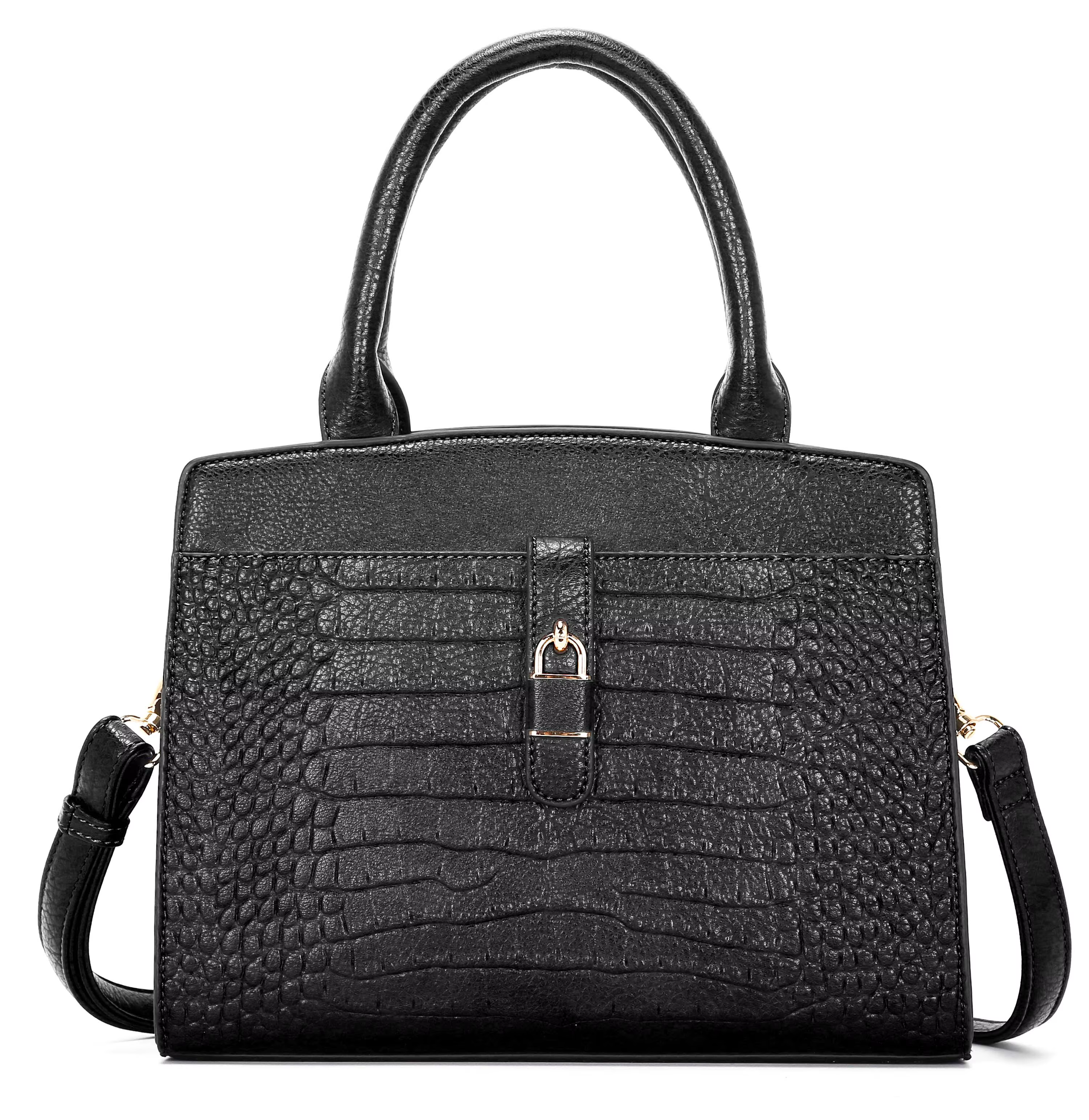 Simple temperament handbag women's bag fashion retro texture large-capacity crocodile pattern embossed handbag
