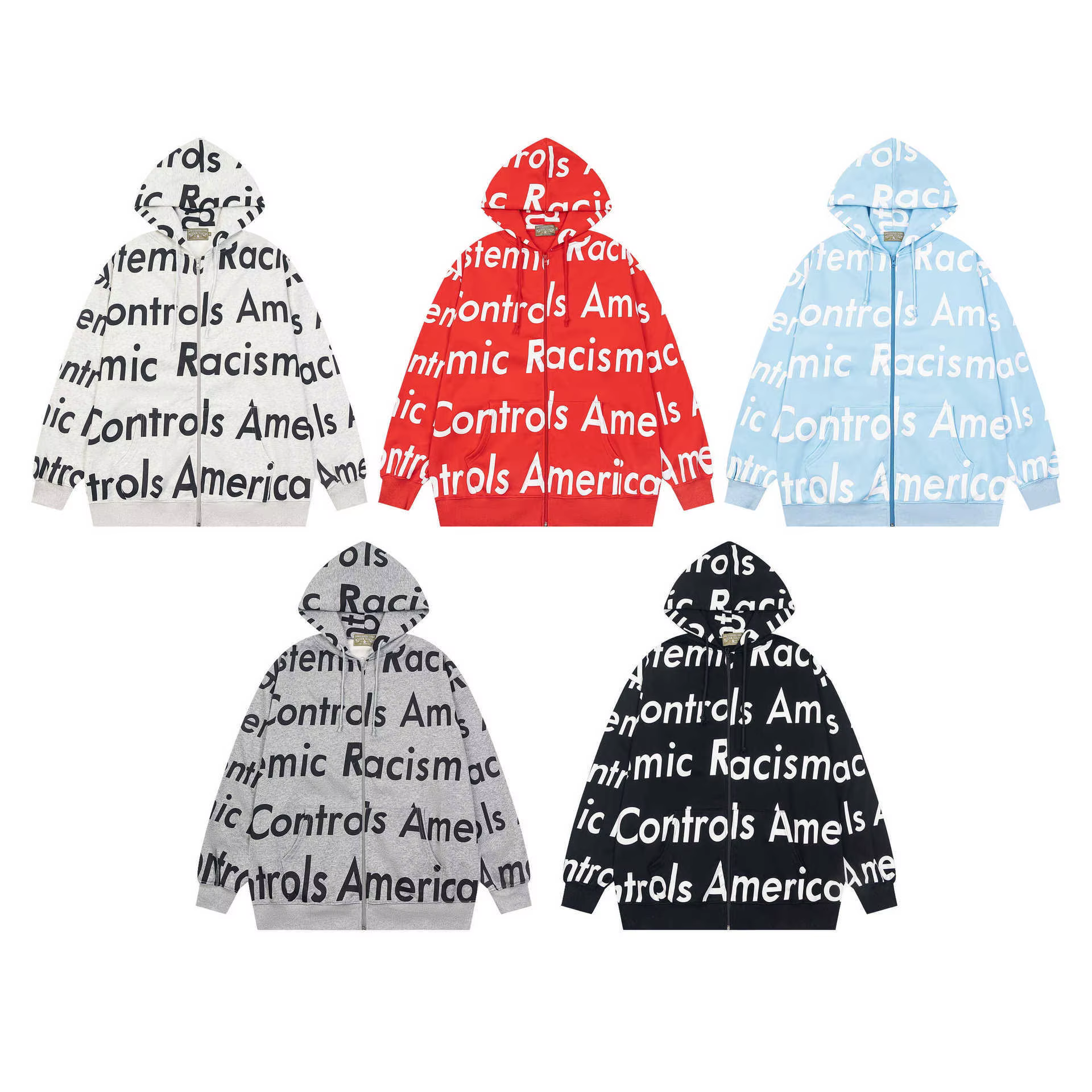 Full letter printed super large hooded sweatshirt for couples of the best quality cotton casual fashion pullover hooded jacket