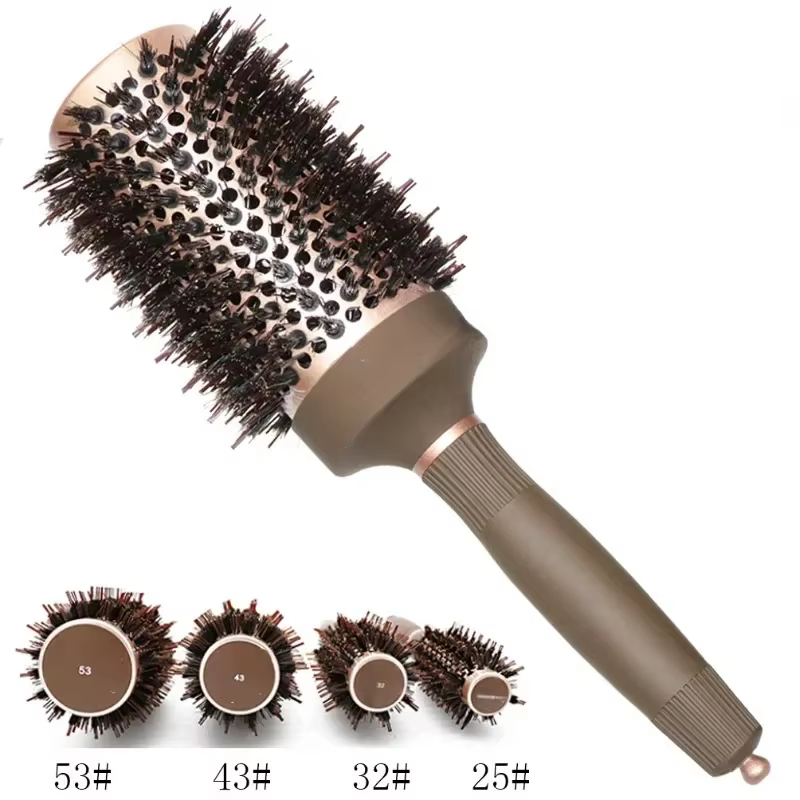 4 Sizes Professional Salon Styling Tools Round Hair Comb Hairdressing Curling Hair Brushes Comb Ceramic Barrel Comb