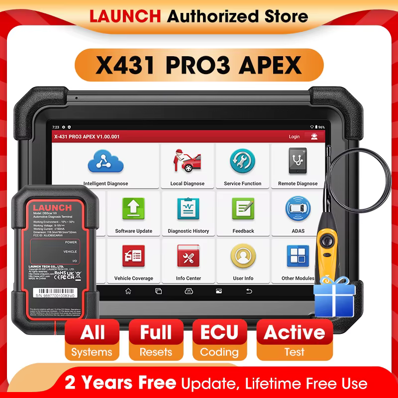 D LAUNCH X431 PRO3 APEX Car Diagnostic Tools OBD2 Scanner Diagnost Auto Automotive Scan Autoscanner Diagnosis Free Shipping
