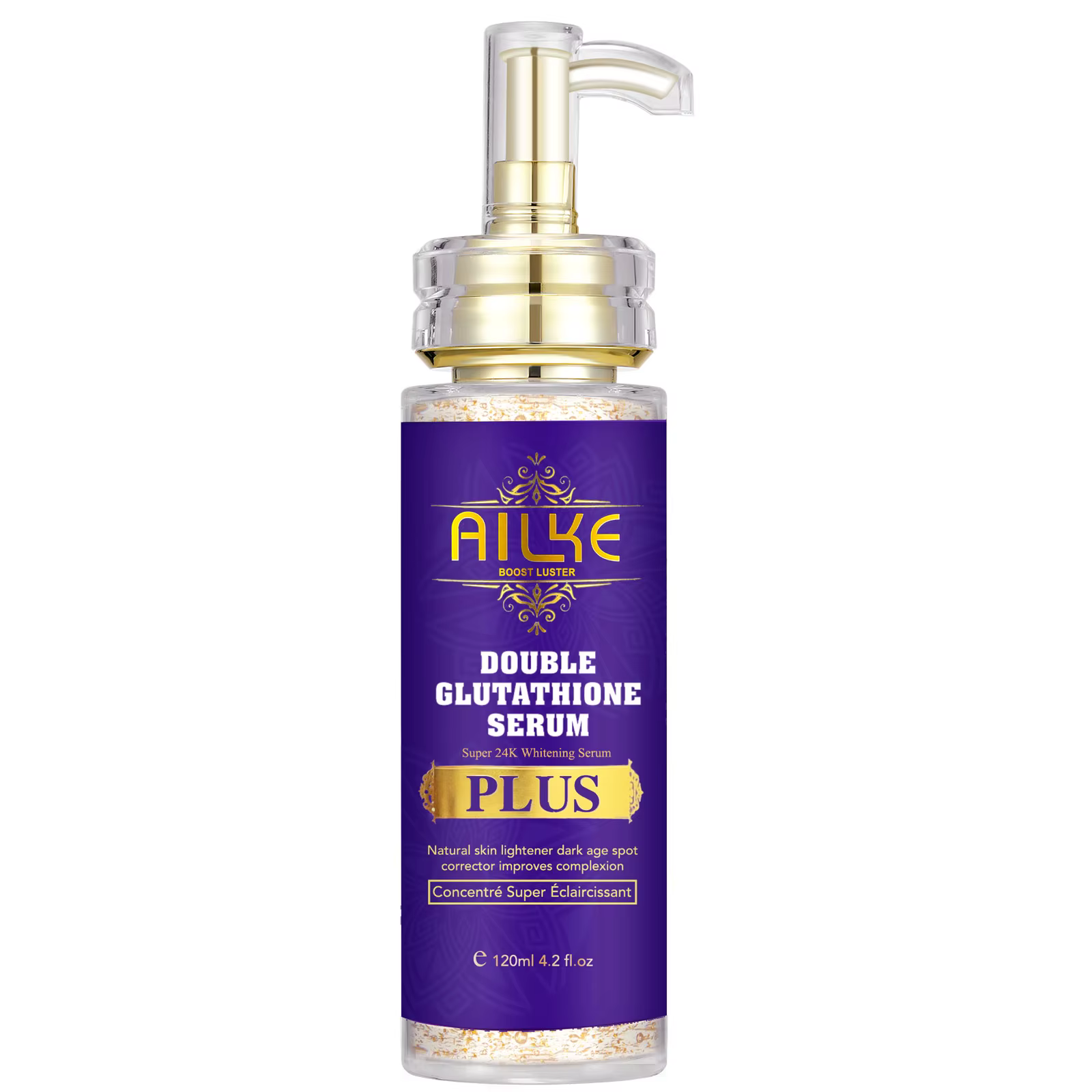 AILKE Discoloration Repair Serum with Glutathione for Stubborn Dark Spots, Sun Damage, Skin Glowing Face Serum, Paraben-Free
