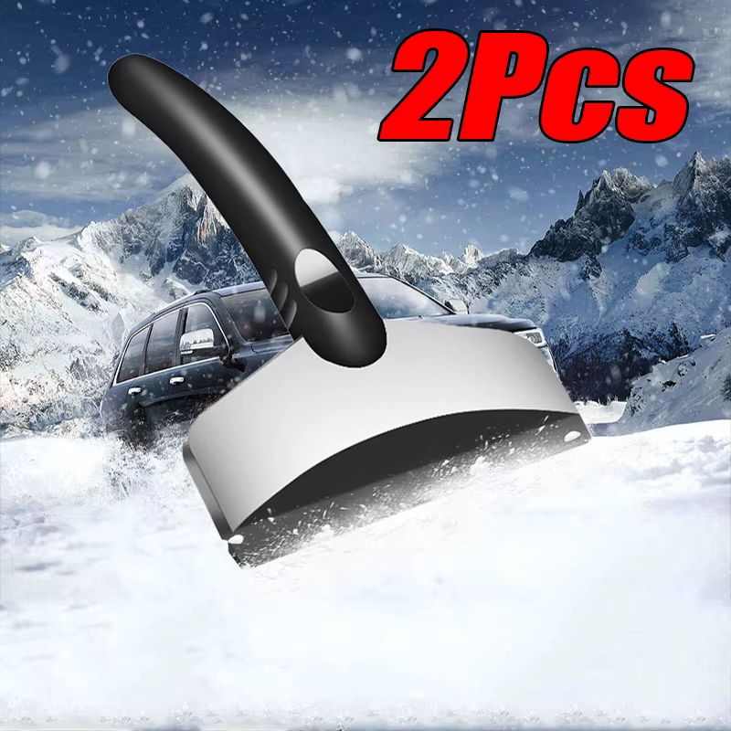 2Pcs Multifunction Car Snow Shovel Winter Windshield Defrosting Ice Scraper Tool Glass Snow Removal Tools Auto Accessories