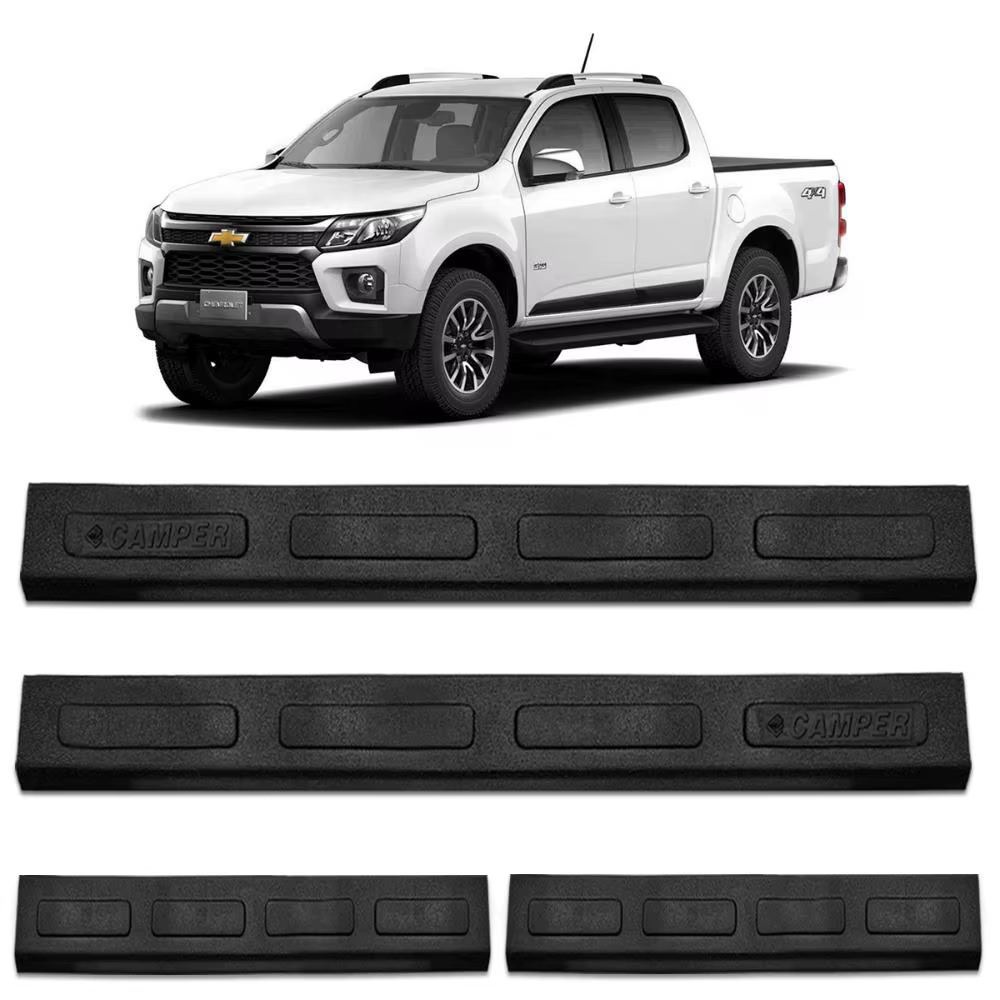 Black Double Cabin Coil Camper Chevrolet S10 2012 to 2023