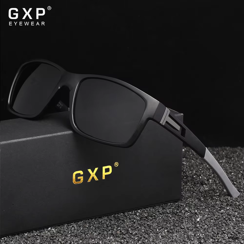 GXP Anti-glare Fashion Sunglasses Men Polygon Retro Sunscreen Glasses Leisure Glasses Outdoor Polarized UV400 Driving Eyewear
