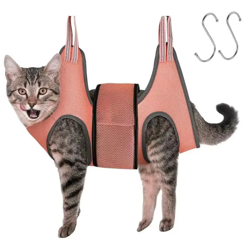 Cat Holder for Grooming Pet Hammock Restraint Bag for Cleaning Pet Grooming Supplies for Dogs and Cats Bathing Nail Clipping