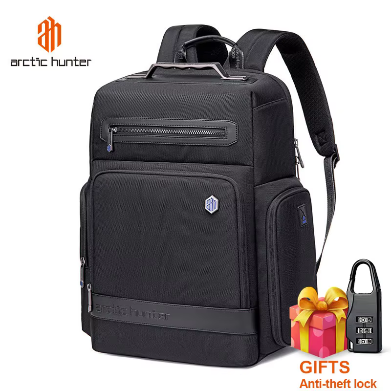 ARCTIC HUNTER New Men's Fashion Backpack Business Travel Backpack Mountaineering Multifunctional Backpack 15.6-inch Computer Bag