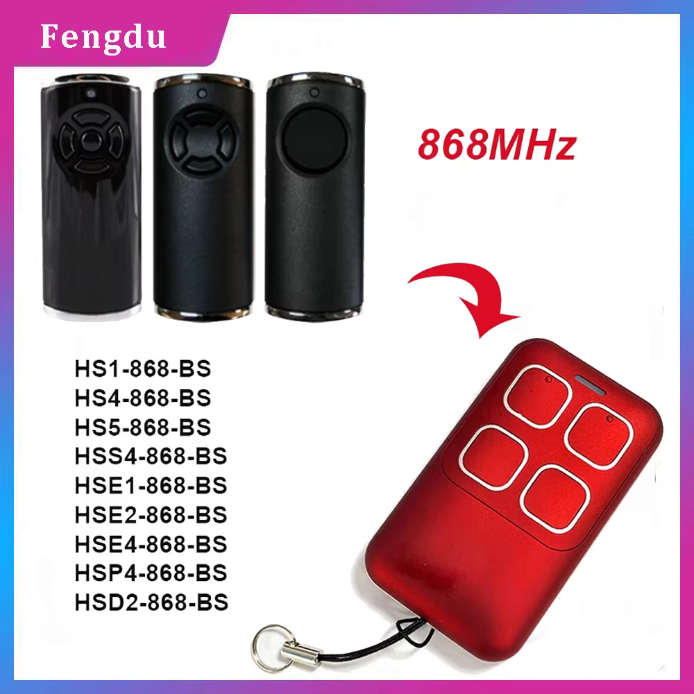 868mhz HORMANN HS1 HS4 HS5 HSP4 HSD2 HSE2 HSE4 HSE5 HSE1 868 BS Garage Door Remote Control For Hormann BiSecur Remote Control