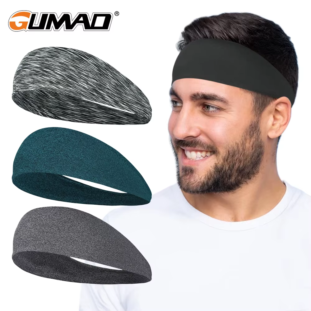 Fashion Sweatband Sport Headband Running Fitness Elastic Hairband Basketball Yoga Gym Tennis Head Band Hair Bandage Men Women