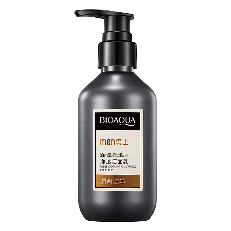 Deep Cleansing Refreshing Moisturizing Soothing Mild Men Cool Oil Control Facial Cleanser Dense Foam Washing Face Care For Skin