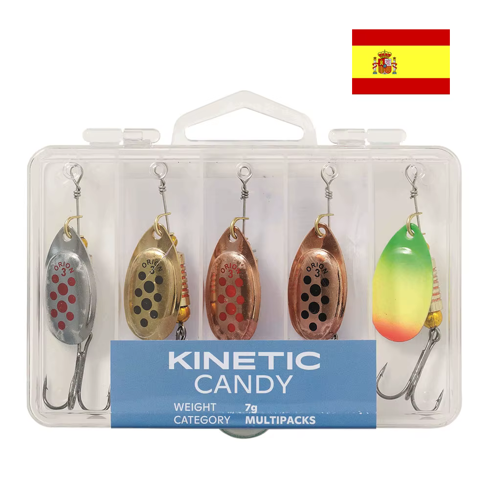 KINETIC Kit Spoons fishing trout CANDY - 7 gr - 5 PCs