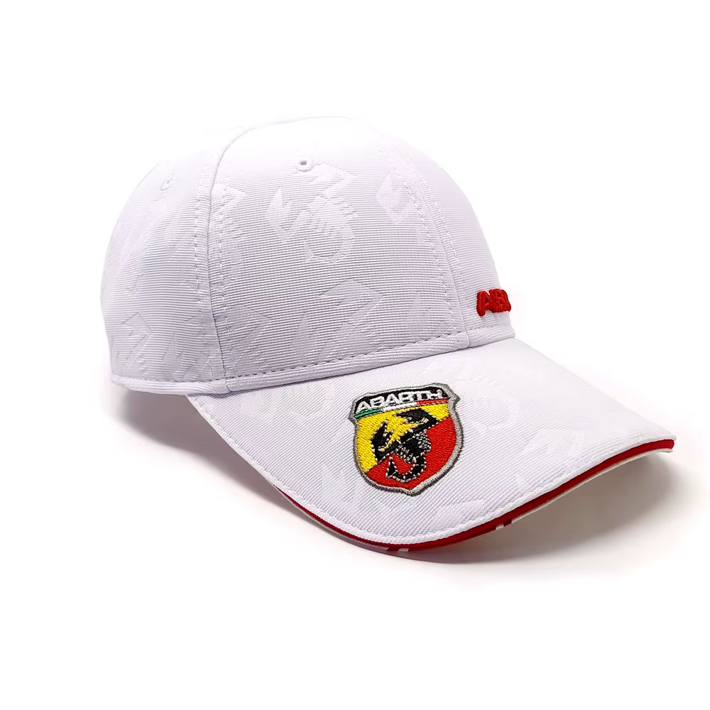 Abarth hat visor curved
