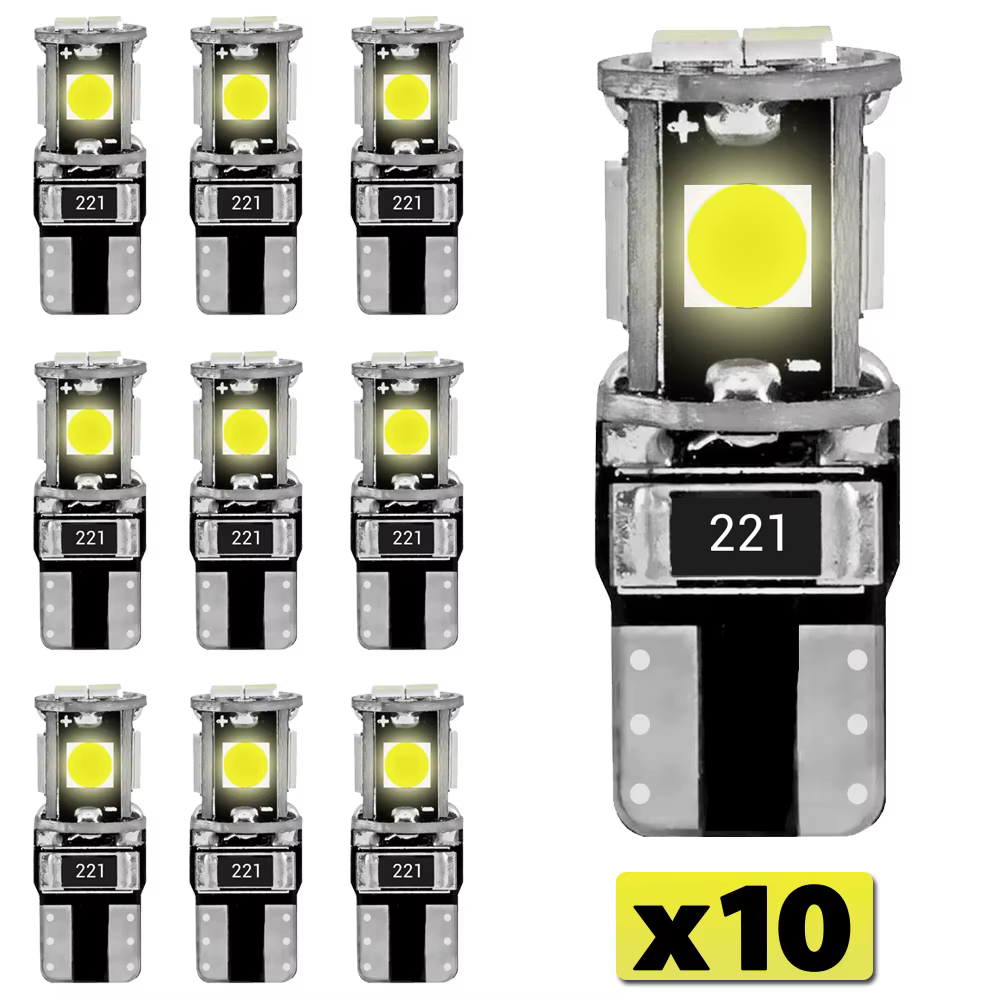 10 led car interior lights led T10 lamp bulb for indoor license plate vehicle lot 6SMD 10SMD yellow color brightness 5630 w5w multi-purpose trunk