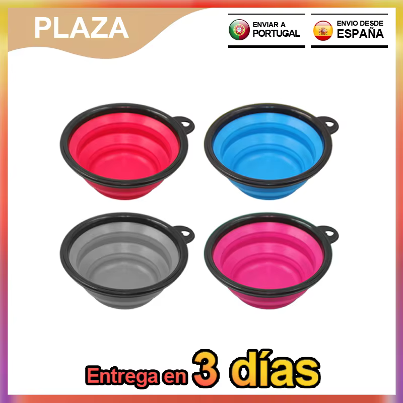 13X7.5X5.5CM 16.5x11.5x11.5x6.7cm Foldable Dog and Cat Feeder, Folding Bowl, Pet Feeder, Portable Travel Bowl, Portable Water Bowl with Easy to Carry, Feeder and Drinker