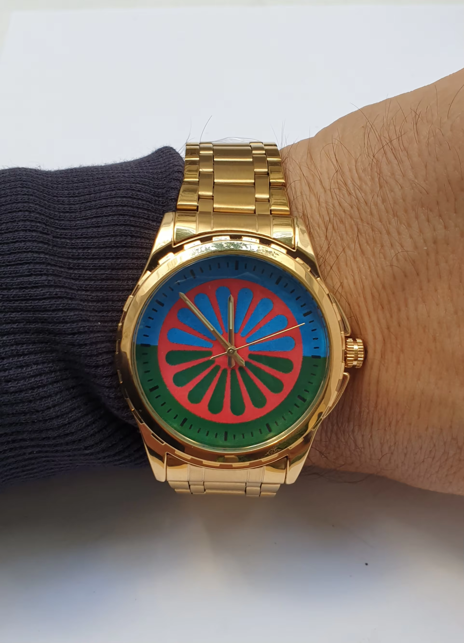 Gypsy flag, Gypsy people flag, Romani flag, island Camaron. Custom Watch Includes gift box,.