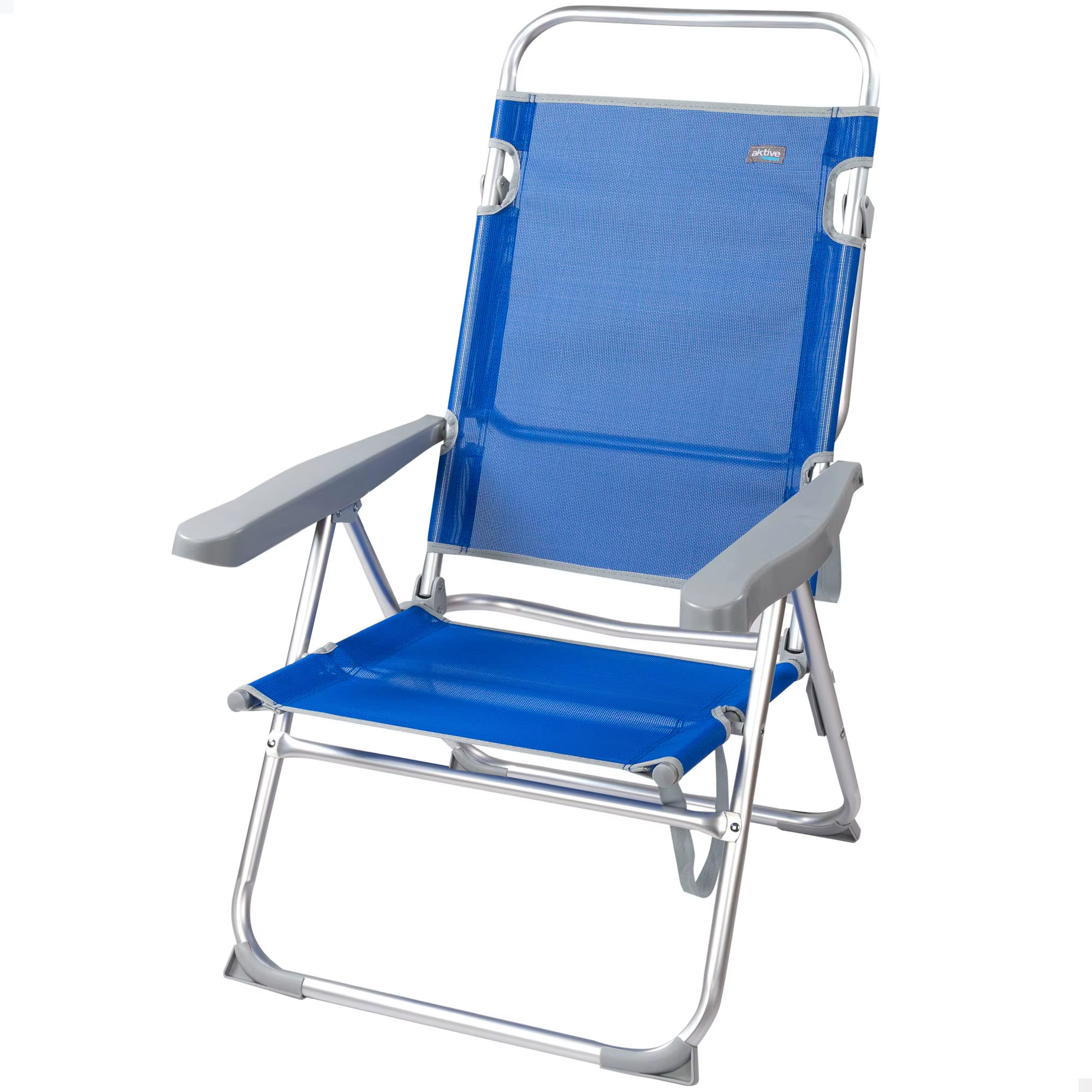 High reclining aluminum Aktive Beach chair-blue, Beach chair, Beach chair, Beach chair, Beach folding chair, Beach chair, reclining Beach chair, fishing chair, folding chairs, camping chairs