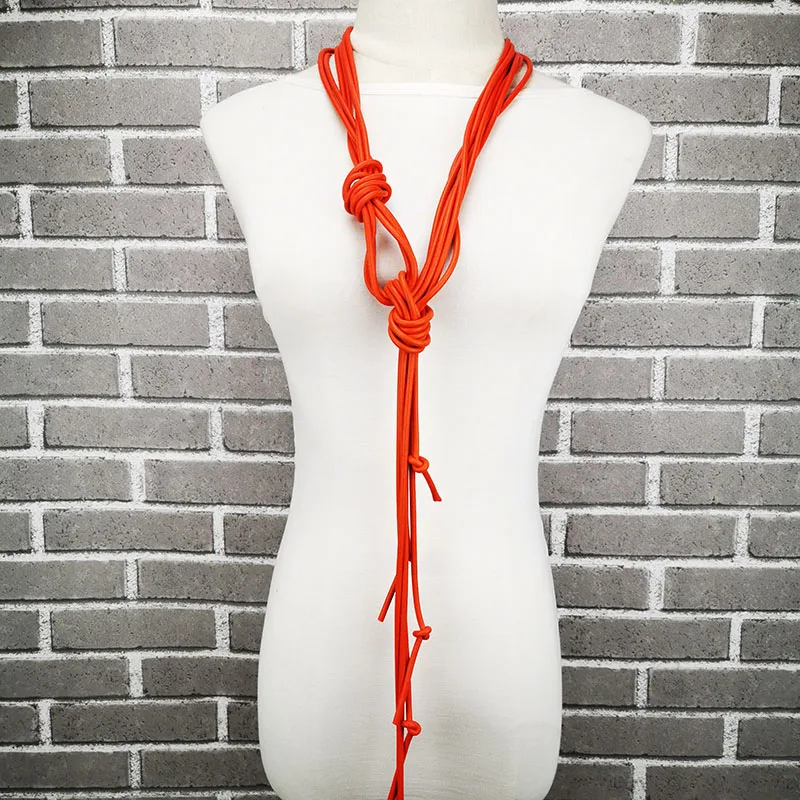 UKEBAY New Long Necklaces Women Sweater Necklaces Fashion Pendant Jewelry Punk Style Luxury Design Rubber Jewelry Necklace Gift