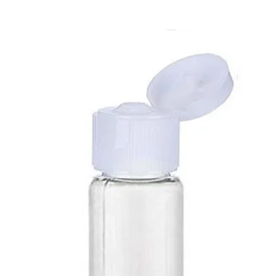 Clear with White Cap