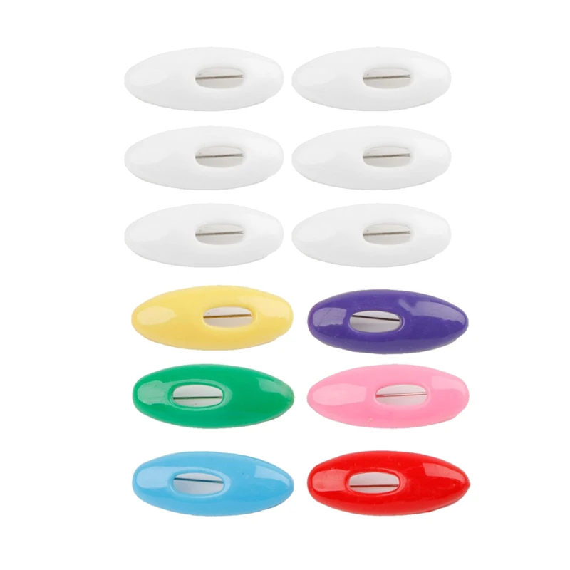12Pcs Plastic Safety Brooch Pins For Women Muslim Hijab Pin Islamic Scarf Enamel Pin  Accessories Headscarf Decoration GYH