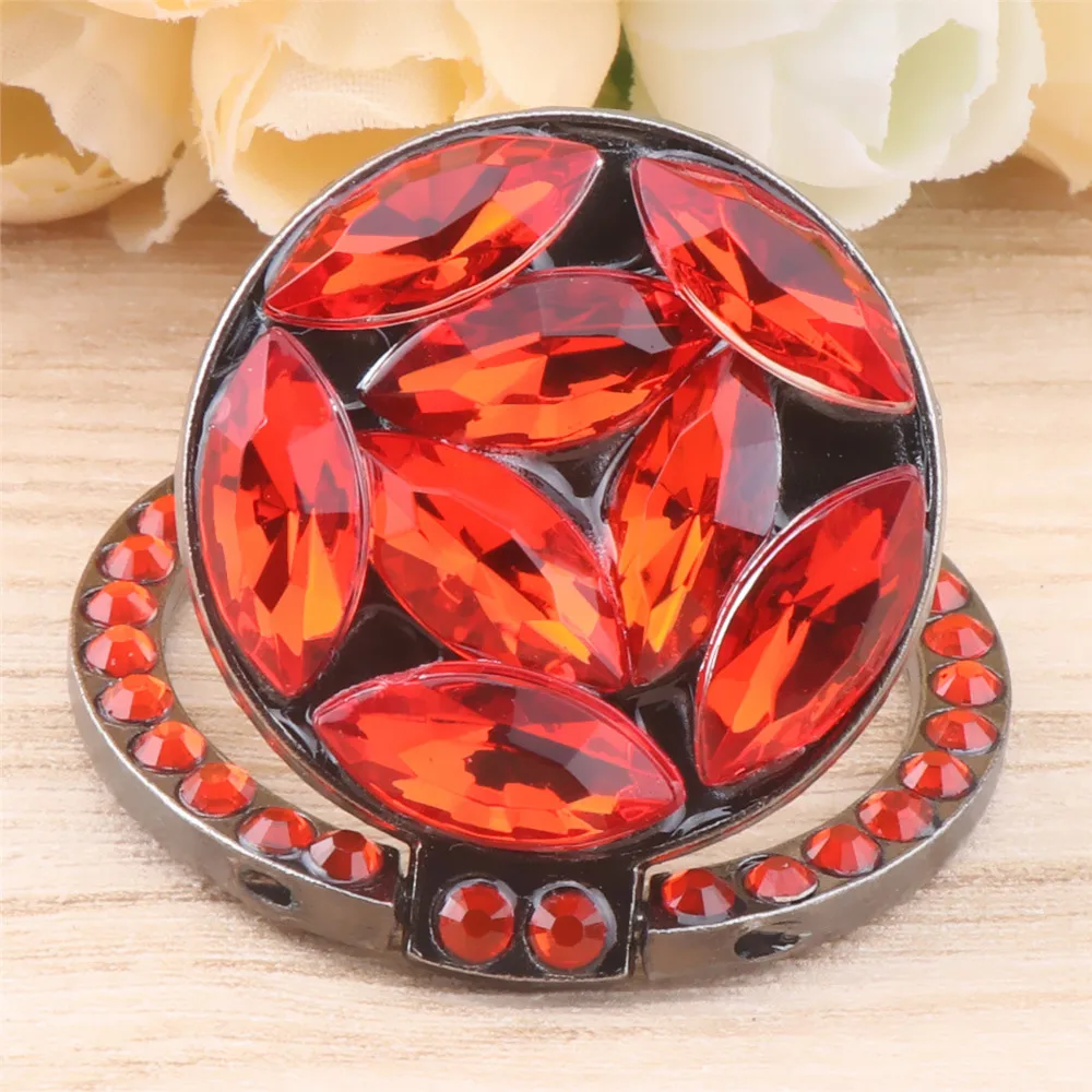 Universal Luxury Bling Diamond  Phone Holder Foldable Portable Lazy Bracket Smartphone Finger Ring Stand Cartoon For iPhone11 XS