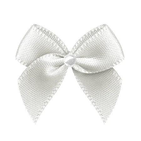 YAMA Wide 26mm±3mm High 25mm±3mm Ribbon Bow with Bead 200pcs/bag Satin Rhombus Gingham Ribbon For Kids Dress DIY Accessories