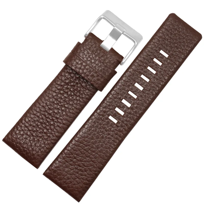 Brown silver buckle