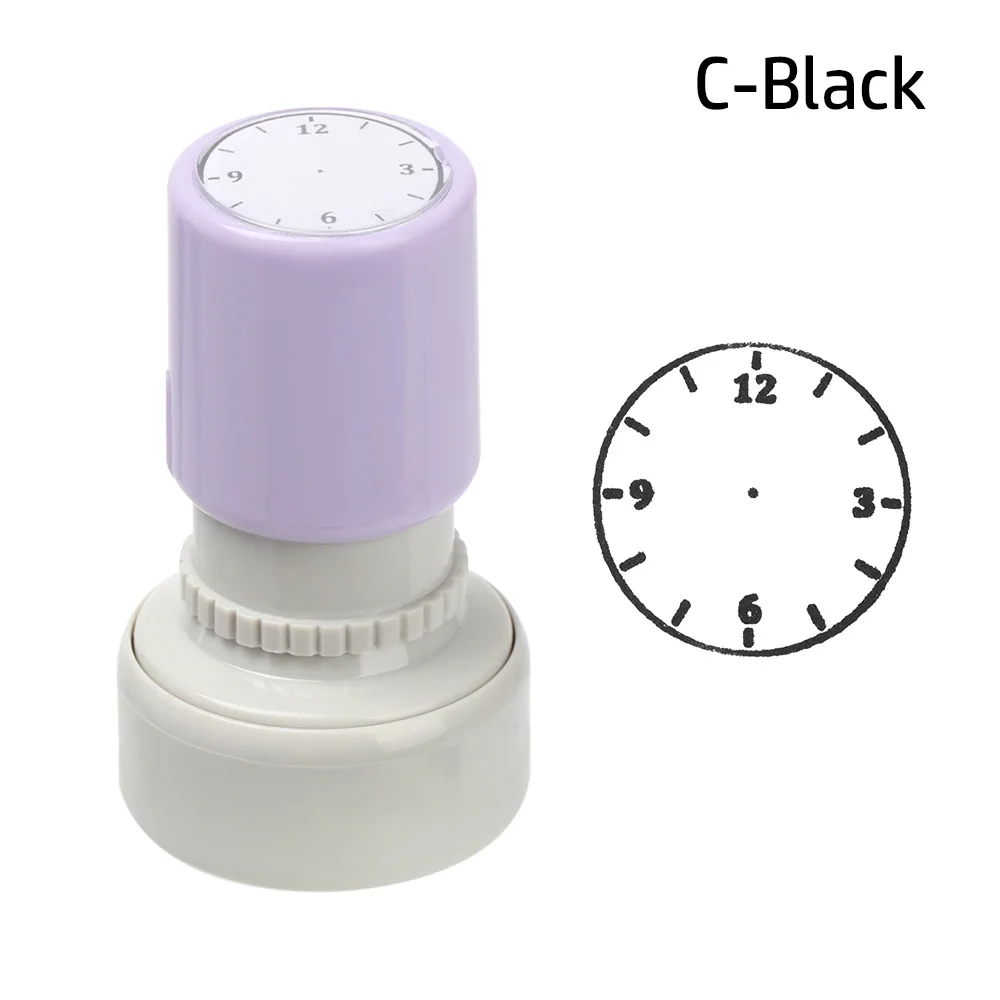 1 Pc Plastic Clock Stamp Teaching Tools for Kids Learning on Watch Multiple Style Student Teaching Tools Seal for School supply