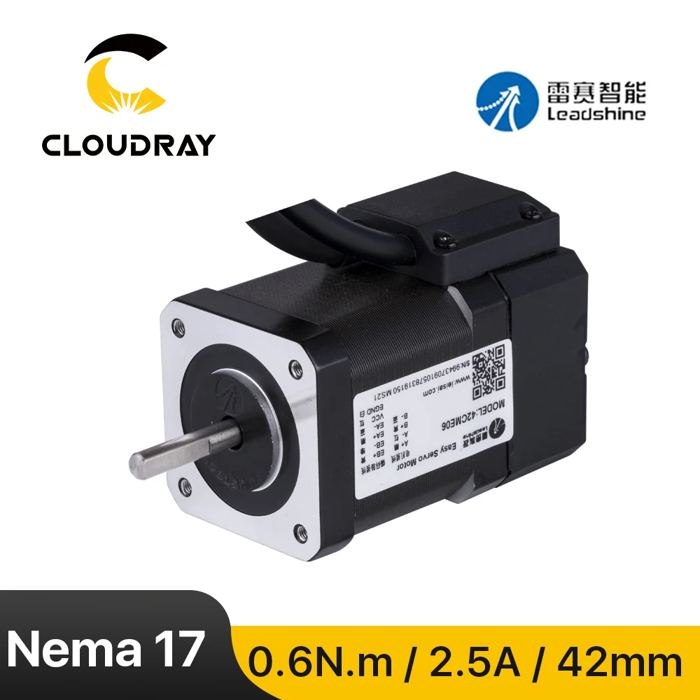 Leadshine Nema 17 Stepper Motor (42CME06)Closed Loop 0.6N.m 2.5A with Encoder CNC Router Engraving milling machine 3D printer